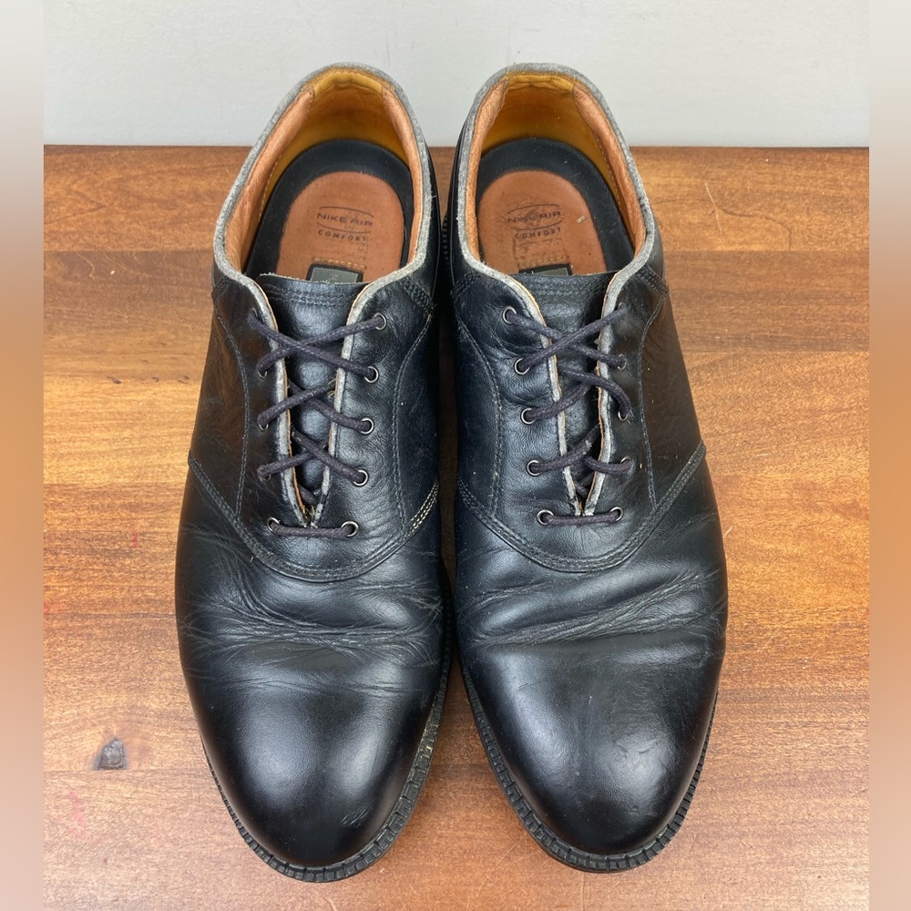 Nike Golf Shoes Mens Size US MENS 9.5 Color Black Leather Low Top Lace Up - Picture 5 of 11